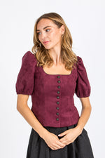 Almliebe Trachtenmieder Rosi Alcantara Violet