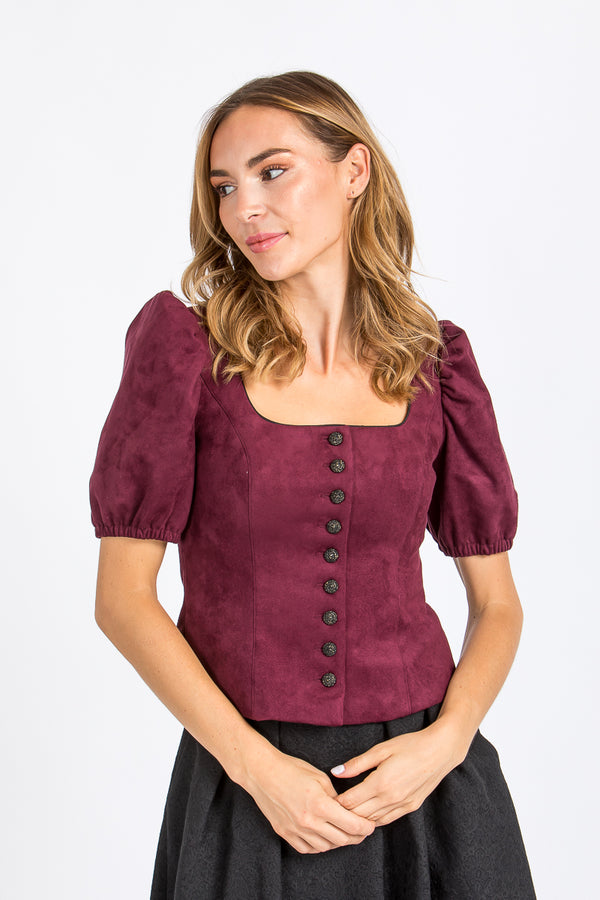 Almliebe Trachtenmieder Rosi Alcantara Violet