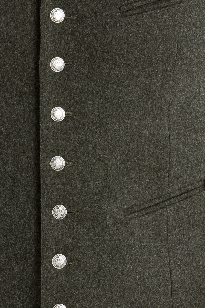 Almliebe Lodenweste Da Bazi Oliv Detail | Almliebe Loden Vest Da Bazi Olive detail