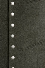 Almliebe Lodenweste Da Bazi Oliv Detail | Almliebe Loden Vest Da Bazi Olive detail