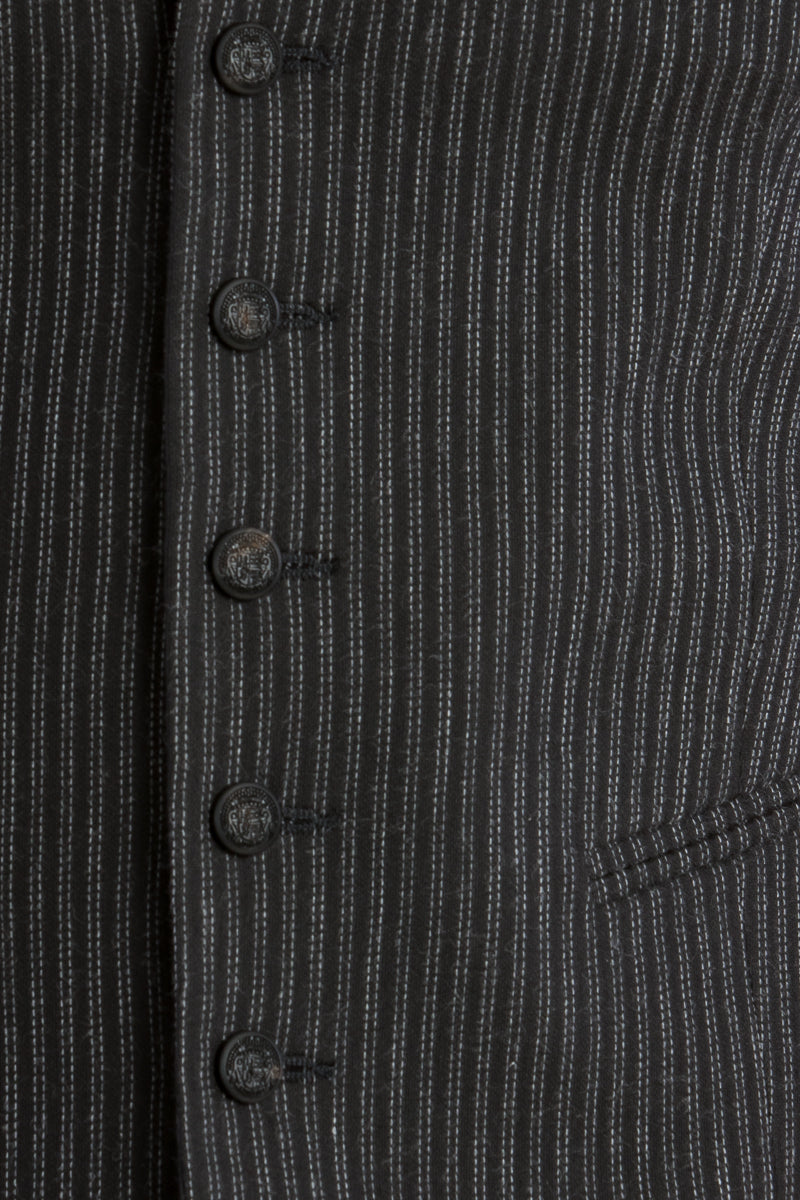 Almliebe Trachtenweste Hallodri Anthrazit Rückansicht | Almliebe traditional vest Hallodri anthracite back view