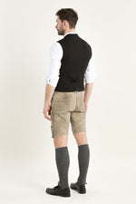 Almliebe Trachtenweste Hallodri Anthrazit Getragen | Almliebe traditional vest Hallodri anthracite worn