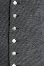 Almliebe Trachtenweste Hampdi Dampdi grau Vorderansicht | Almliebe Hampdi Dampdi Grey front view