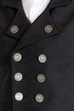 Almliebe Trachtenweste Kutscher anthra Getragen | Almliebe traditional vest Kutscher anthracite worn