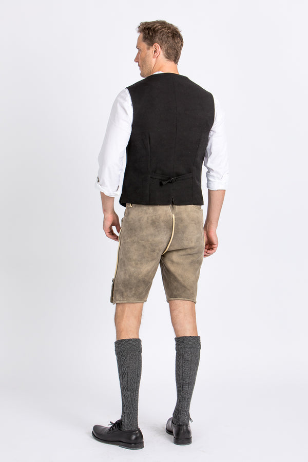 Almliebe Trachtenweste Xare schwarz Detail | Almliebe Miesbacher waistcoat Xare black detail