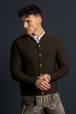 Gottseidank Strickjanker Aloisius altoliv Detail | Gottseidank Knit Jacket Aloisius olive detail