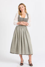 Alpenherz Dirndlbluse Lou weiß Rückansicht | Alpenherz dirndl blouse Lou white back view