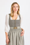 Alpenherz Dirndlbluse Lou weiß Vorderansicht | Alpenherz dirndl blouse Lou white front view