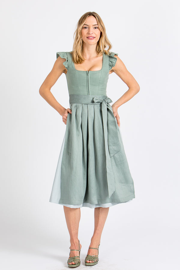 Alpenherz Dirndl mit abnehmbaren Flügelärmel Marie mint