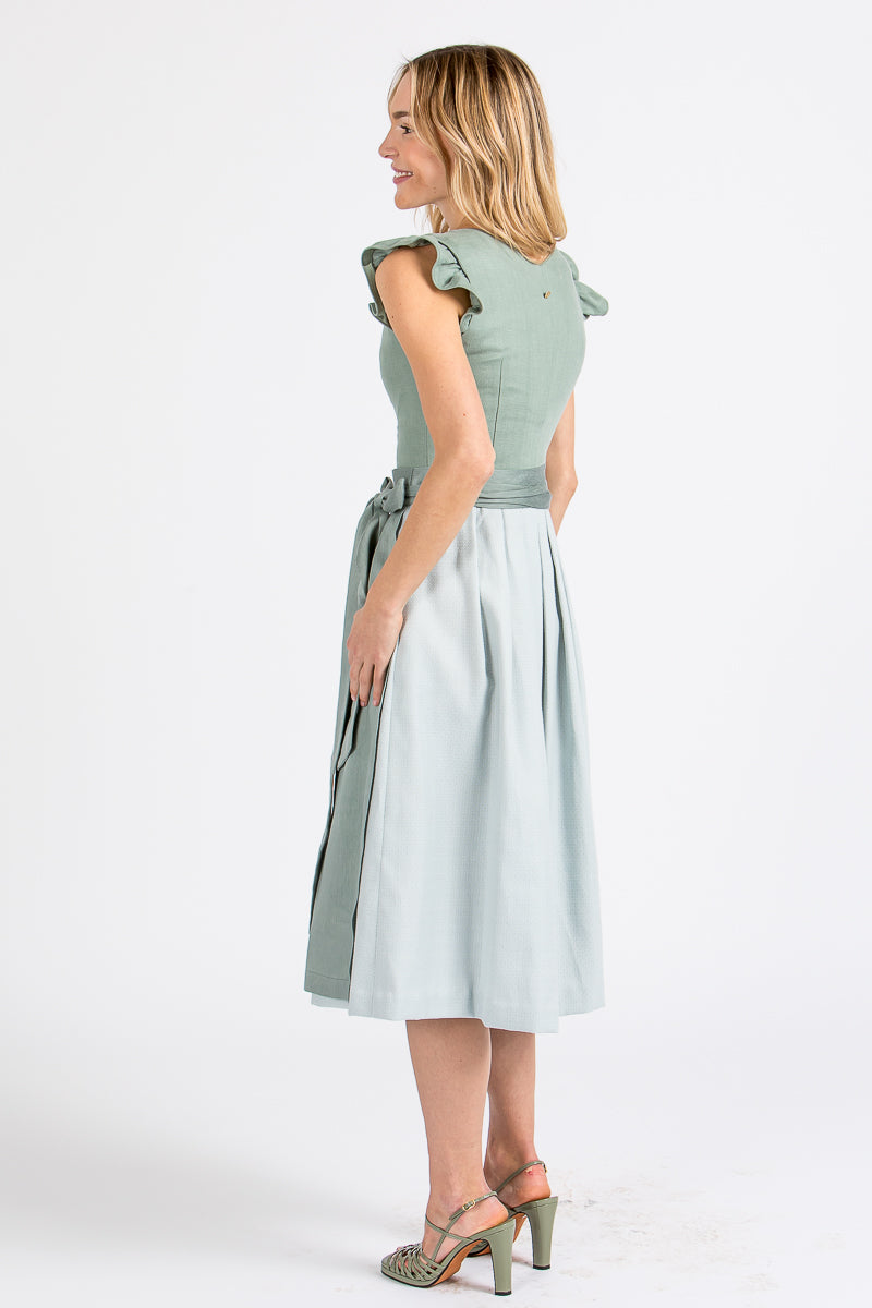 Alpenherz Dirndl mit abnehmbaren Flügelärmel Marie mint