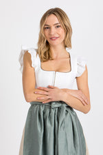 Alpenherz Dirndl mit abnehmbaren Flügelärmel Marie ecru