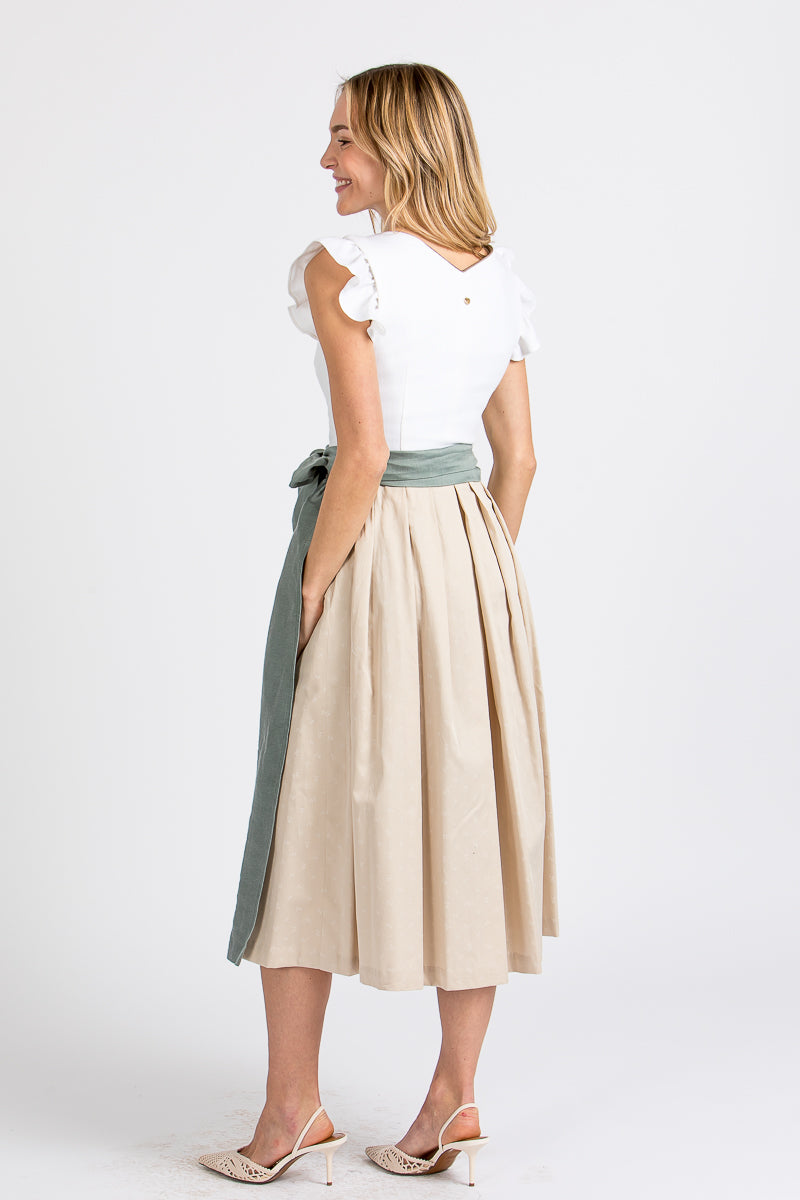 Alpenherz Dirndl mit abnehmbaren Flügelärmel Marie ecru