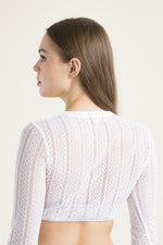 Alpenherz Dirndlbluse Naomi weiß Detail | Alpenherz dirndl blouse Naomi white detail