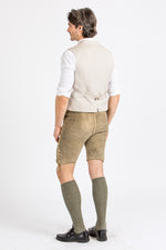 Alpenherz Trachtenweste Sebastian beige Detail Knöpfe | Alpenherz Trachtenweste Sebastian beige button detail