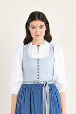 Anno Domini Dirndlbluse Emilia Leinen Rückansicht | Anno Domini dirndl blouse Emilia linen back view