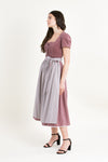 Anno Domini Halbarmdirndl Rosa rosenholz Vorderansicht | Anno Domini Half-Sleeve Dirndl Rosa rosewood front view