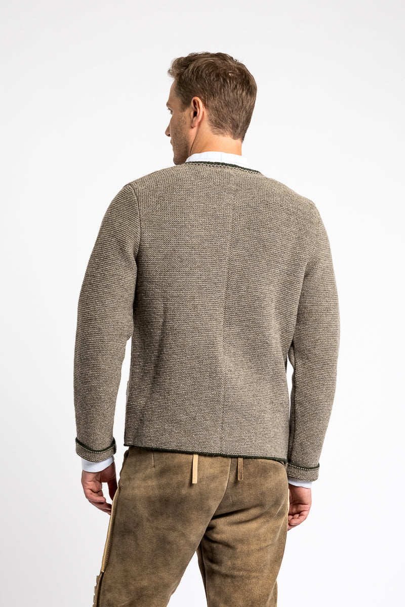 Almliebe Knit Jacket Siegfried Oyster Fir Green