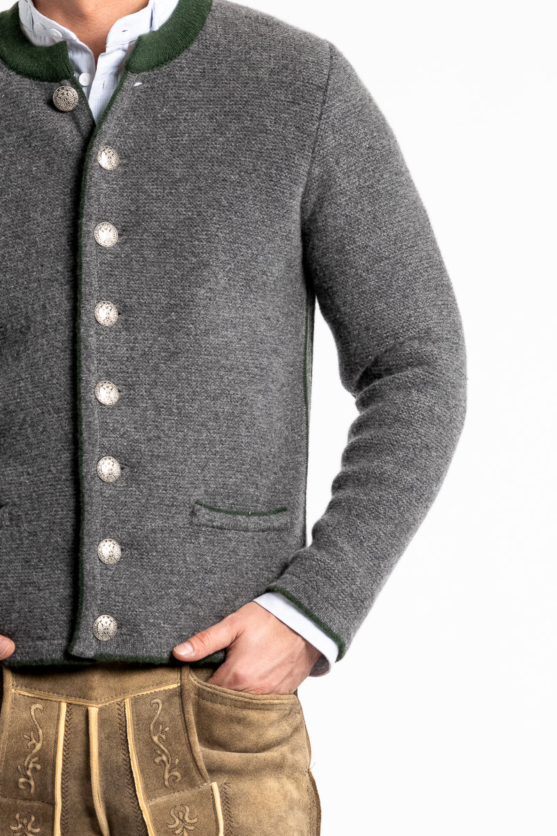 Almliebe Knit Jacket Vitus Slate Conifer