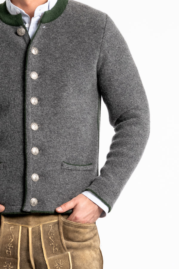 Almliebe Strickjacke Vitus Schiefer Conifer