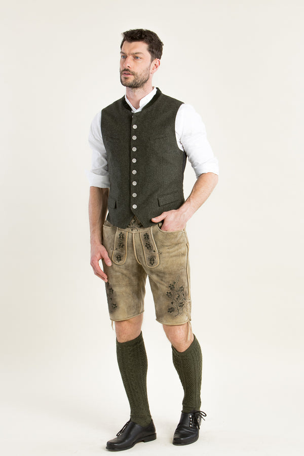 Beckert Lederhose Alberg inka Rückansicht | Beckert Lederhosen Alberg inka back view