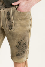 Beckert Lederhose Alberg inka Detail Stickerei | Beckert Lederhosen Alberg inka embroidery detail