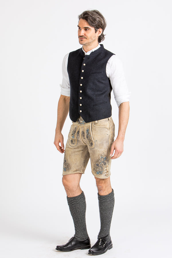 Kurze Beckert Lederhose Bischofswiesen Baileys Blau