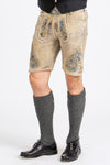 Beckert Lederhose Bischofswiesen baileys blau Vorderansicht | Beckert lederhosen Bischofswiesen baileys blue front view