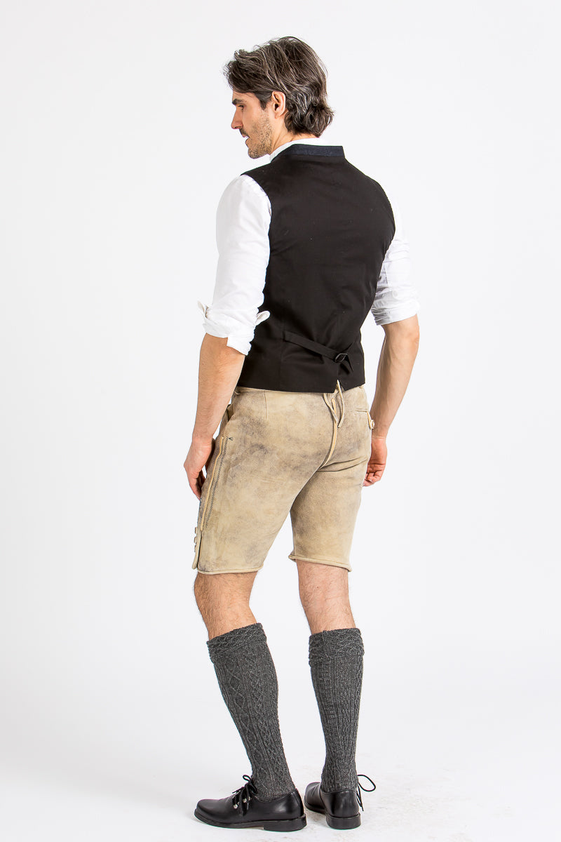 Beckert Lederhose Bischofswiesen baileys blau Getragen | Beckert lederhosen Bischofswiesen baileys blue worn