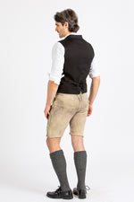 Beckert Lederhose Bischofswiesen baileys blau Getragen | Beckert lederhosen Bischofswiesen baileys blue worn