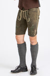 Beckert Hirschlederhose Maximus nussbaum Vorderansicht | Beckert Stag Leather Lederhosen Maximus Walnut front view