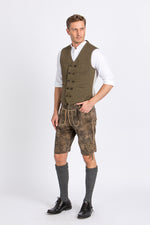 Beckert Lederhose Moses tabacco Rückansicht | Beckert Lederhosen Moses Tobacco back view
