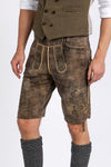 Beckert Lederhose Moses tabacco Vorderansicht | Beckert Lederhosen Moses Tobacco front view
