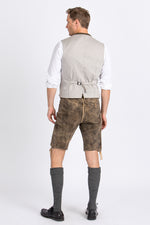 Beckert Lederhose Moses tabacco Detail | Beckert Lederhosen Moses Tobacco detail