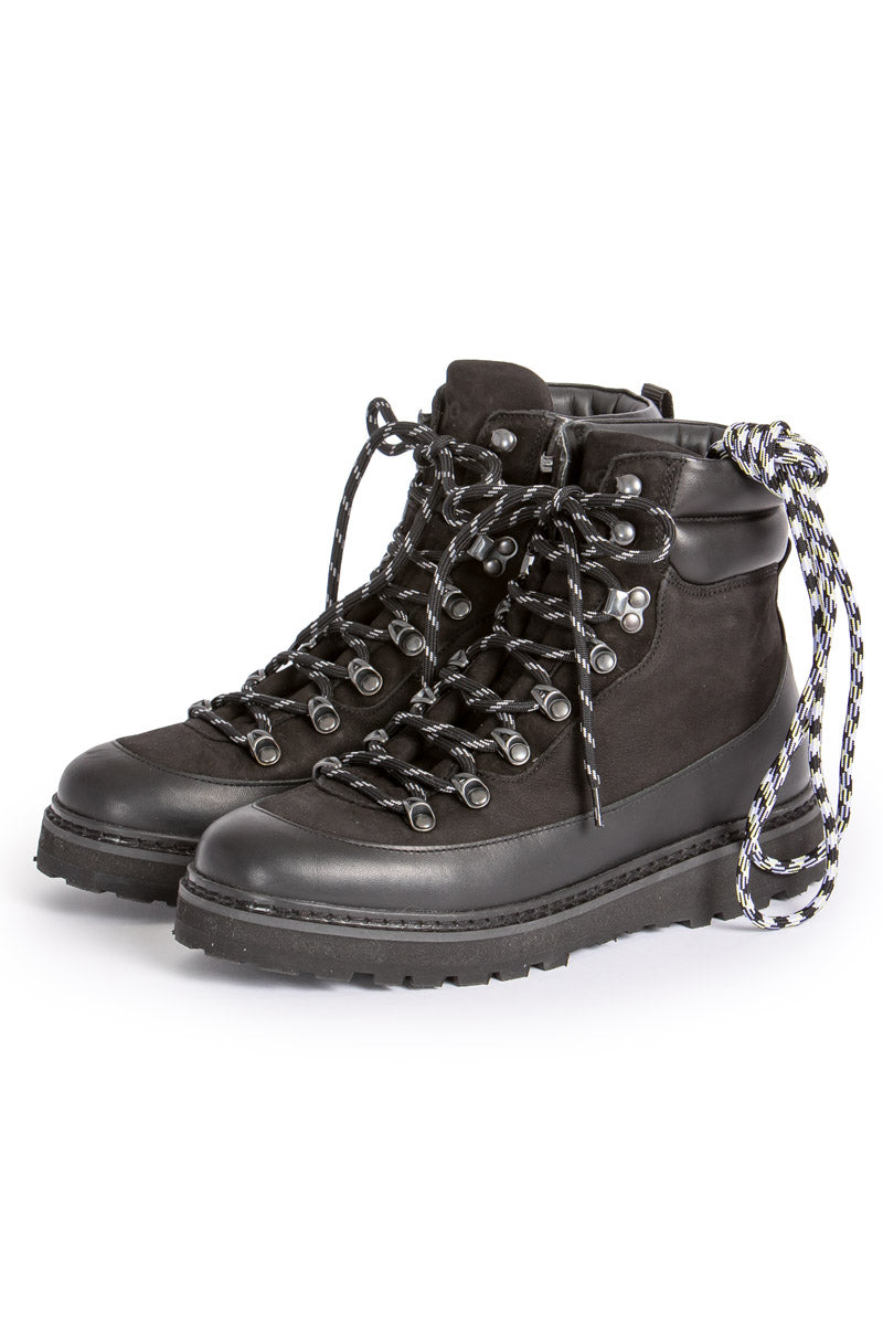 Mono Bergschuh Damen Schwarz Gefüttert