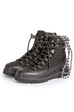 Mono Bergschuh Damen Schwarz Gefüttert