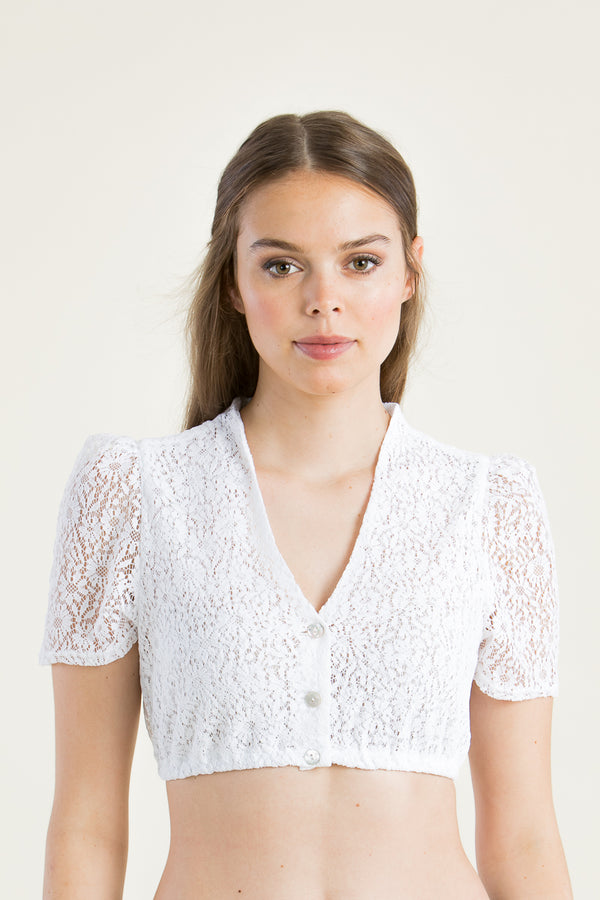 Berwin & Wolff Dirndlbluse Spitze weiß