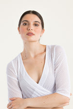 Berwin & Wolff Dirndlbluse Spitze weiß Rückansicht | Berwin & Wolff Dirndl blouse lace white back view