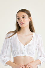 Berwin & Wolff Dirndlbluse Spitze Puffarm weiß Detail | Berwin & Wolff Dirndl blouse lace puff sleeve white detail