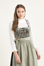 Berwin & Wolff Dirndlbluse Spitze Langarm ecru Getragen | Berwin & Wolff Dirndl blouse lace long sleeve ecru worn
