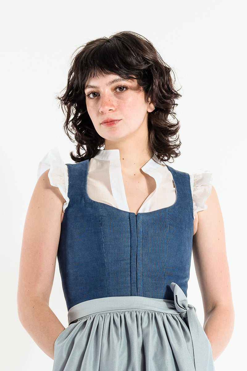 Berwin & Wolff Dirndlbluse Flügelarm Ecru Organza
