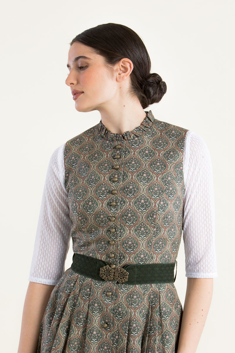 Berwin & Wolff Dirndlbluse Spitze weiß Vorderansicht | Berwin & Wolff Dirndl blouse lace white front view