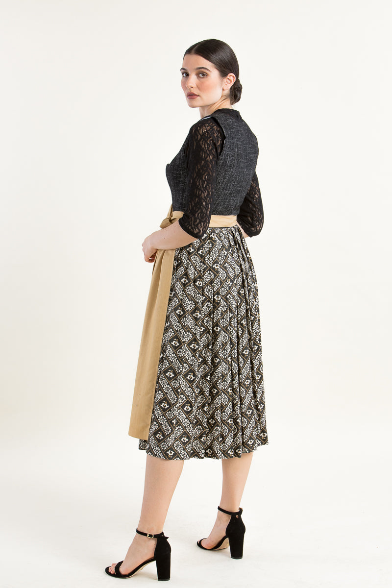 Berwin & Wolff Dirndl schwarz Detail | Berwin & Wolff Dirndl black detail