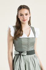 Berwin & Wolff Dirndl Olivgrün Jacquard Detail | Berwin & Wolff Dirndl olive green Jacquard detail
