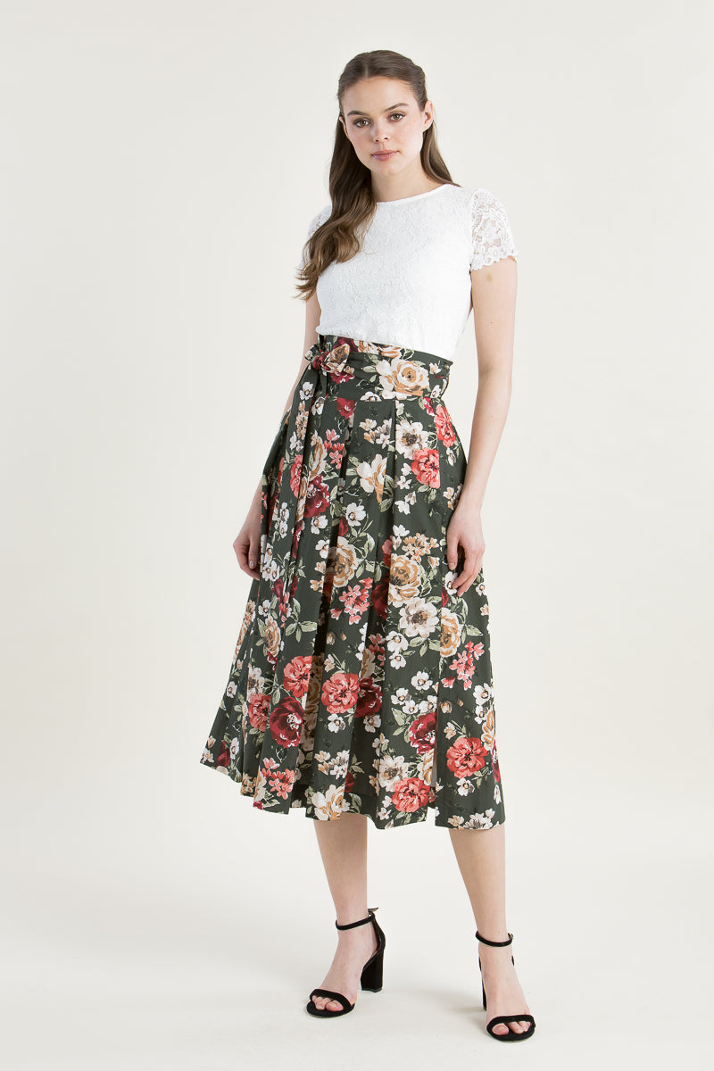 Berwin & Wolff Trachtenshirt ecru Spitze