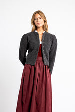 Berwin & Wolff Strickjacke Puffarm 16226 anthra