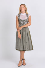Berwin & Wolff Waschdirndl Olivgrün Geblümt