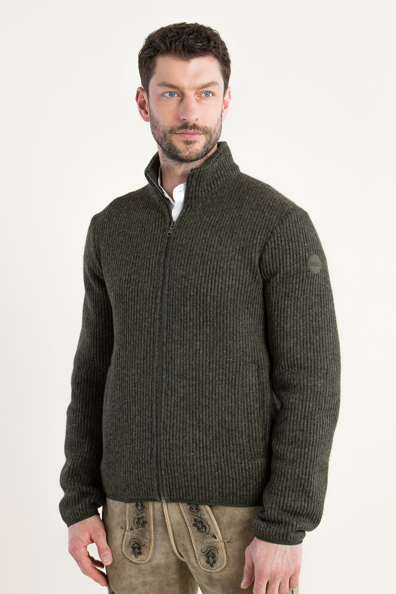 Colmar Strickjacke oliv Detail | Colmar Knit Jacket olive detail
