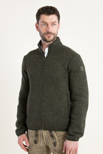 Colmar Strickjacke oliv Detail | Colmar Knit Jacket olive detail
