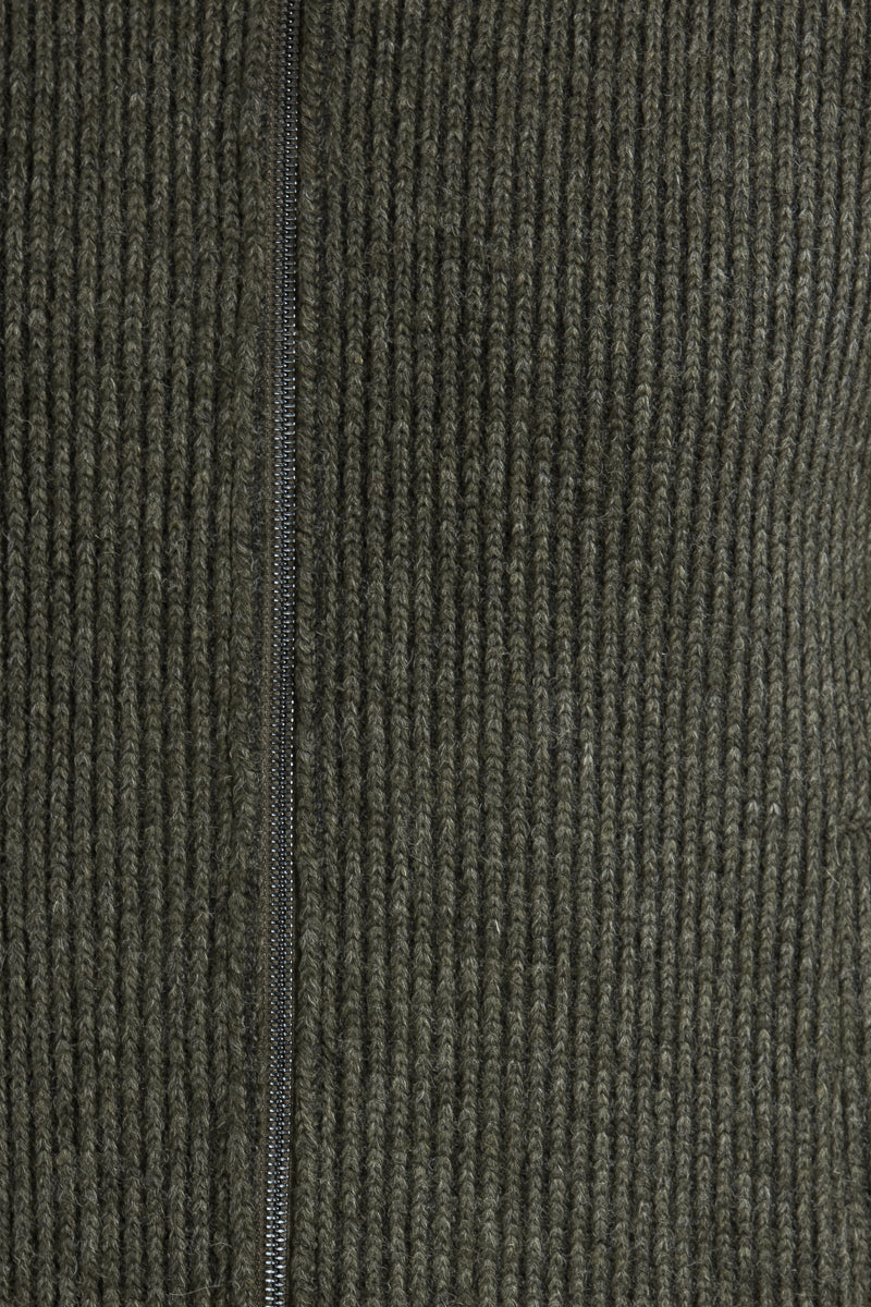 Colmar Strickjacke oliv Detail | Colmar Knit Jacket olive detail