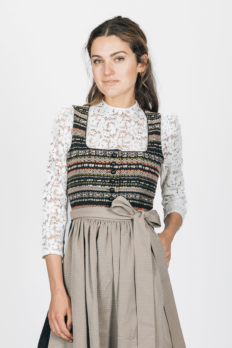 Almliebe Dirndl Strawanzer Resi gestreift